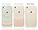 iPhone 7 Case, iPhone 8 Case, CarterLily [3-Pack] Clear Colorful Mandala Henna White Flower Cute Art Pattern TPU Rubber Flexible Slim Skin Soft Scratch Resistant Case for iPhone 7 iPhone 8 4.7 inch 01