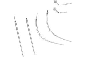 QXXPVV Stainless Steel 14G 16G 18G 20G Threaded Piercing Taper Threadless Piercing taper Insertion Pin for Ear/Nose/Navel/Nip