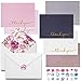 Thank You Cards-48 Bulk Blank Gold Foil Sets(6 Colors) Blank Greeting Cards for Baby & Bridal Shower, Appreciation,Wedding & Birthdays