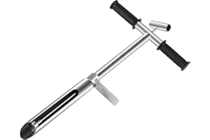 JRVT LAKAGO 20" Soil Sampler Probe 304 Stainless Steel Soil Sampling Probe Tool with Ejector and Foot Pedal