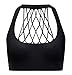 Queenie Ke Women's Medium Support Hand-Knited Nest Back Sport Fast Lane Bra Size L Color Black Pro