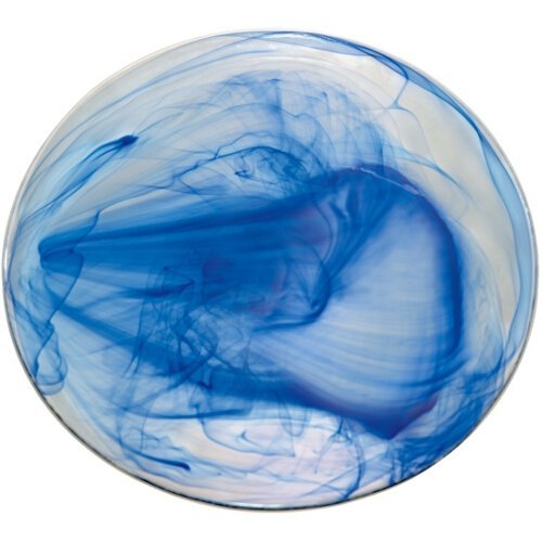 Bormioli Rocco Murano Blue Marbled Glass Dinner Plate, Set of 6