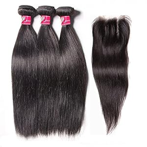 Saomai 7a Brazilian Virgin Straight Hair 3 Bundles With 3 Part