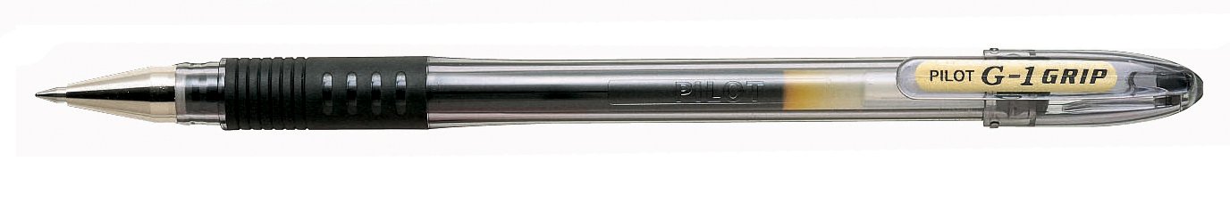 G107 Grip Gel Rollerball 0.7 mm - Black (Pack of 12 )