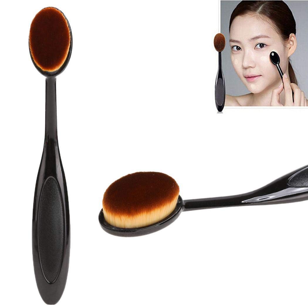 5 PCS/Set Makeup Brush Kit Teardrop/Gourd Sponge Oval Makeup Brush Foundation Cream Cosmetic Blush Brush (Concealer Brush+ 4 Teardrop Sponge)