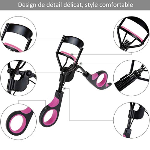 WONdere Eyelash Curler Professional Suits The Long Term Eyes Natural 5+1spare pads (A)