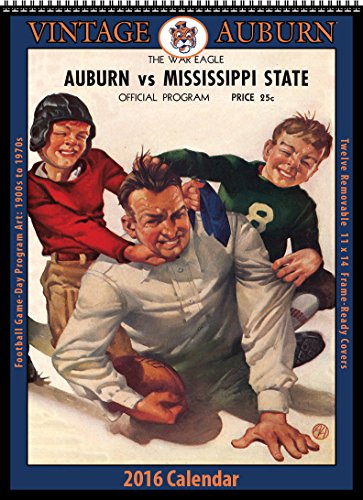 Auburn Tigers 2016 Vintage Football Calendar by 