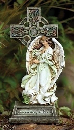 International Wholesale Gifts 0182DS-62408 14.75 in. Celtic Angel Cross