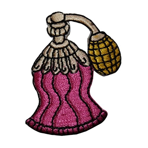 ID 8419 Classic Perfume Bottle Patch Pump Fashion Embroidered Iron On Applique