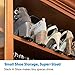 Livin' Well Stack-A-Shoe Shoe Racks for Closets - 10 Inch Long Adjustable Stackable Shoe Organizer for Closet 6pk, Black