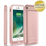 iPhone 7 Battery Case, Nero7 120% Extra Charging Power Extended Portable Slim Protective Charger Juice Pack (Rose Gold)