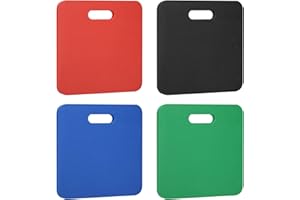 PATIKIL Portable Stadium Bleacher Seat Pad, 4 Pack Hard & Strong Stadium Seat Comfort EVA Foam Cushion Outdoor Seating for Spectating Sport Camping 4 Colors
