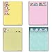 Cute Notepad Assorted Pack - 4 Funny Notepads, Notepad Set, Gift Set