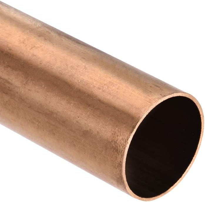 sourcing map Copper Round Tube, 30mm OD 1mm Wall Thickness 100mm Length Straight Pipe Tubing 2 Pcs, 30mm x 1mm x 100mm - Image 4