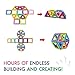 Superior Quality Magnetic Tiles Building Toy Blocks Set for Kids - Educational Toy Kits with Bonus Storage Bag - A Great Stem Toy for Boys and Girls - 62 Pieces