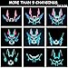 7 Modes Led Mask Sound Activated Light Up Face Masks with 9 Flashing Effects for Costume Rave Music Dance Parties(1)