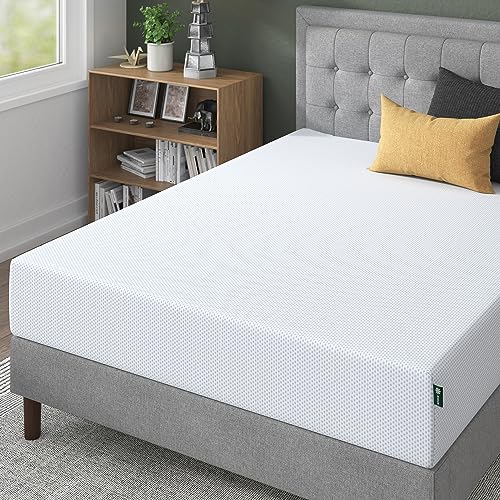 ZINUS 10 Inch Green Tea Cooling Gel Memory Foam Mattress, Fiberglass