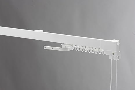 Swish Supreme Corded Aluminium Curtain Track Set White 500 Cm