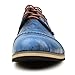 PhiFA Men's Fashion Distressed Leather Cap Toe Oxfords Shoes Lace-ups