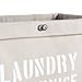Danya B. Army Canvas Laundry Hamper on Wheels, Canvas Laundry Bag, Laundry Basket with Wheels