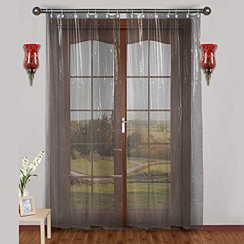 Buy Stylista Ac Curtain Transparent 0 20mm 4 5 X 11 Ft Or 54