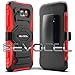 Galaxy S6 Active Case, Evocel [New Generation] Dual Layer Rugged Holster Case with Kickstand & Belt Clip for Samsung Galaxy S6 Active SM-G890 (Does NOT fit Regular S6 - S6 Active only), Red