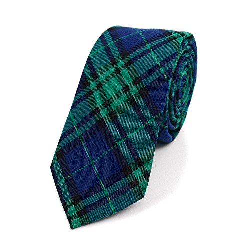 Slim Plaid Flannel Tie