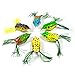 Supertrip Topwater Frog Crankbait Tackle Crank Bait Bass Soft Swimbait Lures Crankbaits Baits Hard Bait Fishing Lures(Multicolors)