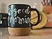CorkMug: Matte Black Ceramic Mug (12 Ounce) with Built-in Cork Coaster and Splash-free Lid and Handle for Cup of Coffee and Tea, Personalize with Chalk
