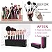 SMISOL Makeup Brush Holder Cosmetic Organizer, Vanity Display Storage & Air Drying (black-01)