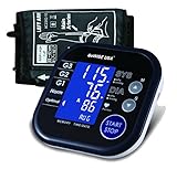 GoWISE USA Digital Blood Pressure Monitor FDA Approved Hypertension Indicator, Large LCD Display & Carry Bag