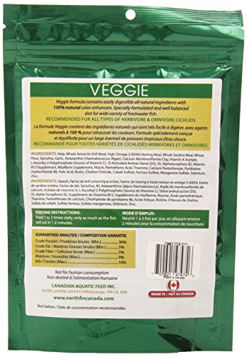 Northfin Food Veggie Formula 3mm Pellet 250 Gram Package