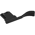 Haoge THB-X2B Metal Hot Shoe Thumb Up Rest Hand Grip for Fujifilm Fuji X100V Camera Black