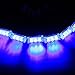 XKTTSUEERCRR 18LED 3 Flashing Modes Vehicle Windshield Dash Deck Grille Strobe Flash Emergency Warning Strobe Light Bar For Truck, Law Enforcement, Police, Firefighter, EMS, Ambulance (Blue)