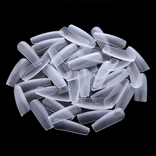 Makartt 600pcs Coffin Nails Ultra Thin Clear False Nails Full Cover Acrylic fake nails Tips 12 Sizes