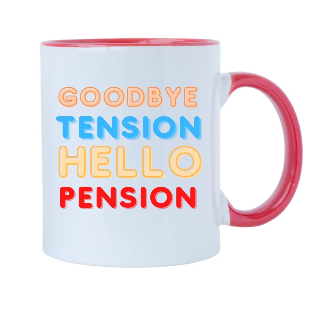 LimaLima Funny Retirement Gifts for Men & Women. You're Retired Mug. Doctors, Teachers, Nurse & Caretaker. Goodbye Tension Hello Pension