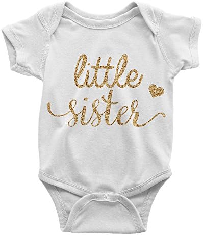Baby Girl Clothes Little Sister Bodysuit Newborn Outfit (6 Months)
