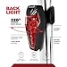 USB Rechargeable Bike Light Kit - LED Bicycle Headlight And Taillight Super Bright 600 Lumens - High Capacity Li ion Battery - Waterproof Fits All MTB Mountain And Road Bikes - Cycling Safety
