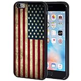 iPhone 6S Plus Case,iPhone 6 Plus Case,AIRWEE Slim Impact Resistant Shock-Absorption Silicone TPU Back Protective Case Cover for iPhone 6/6S Plus 5.5 inch,Old American Flag