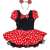 iEFiEL Little Girls Fancy Dressing up Costume Tutu Dress With Ear Headband