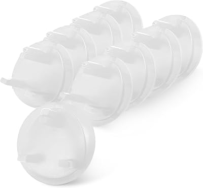 kidoola Pack of 24 Socket Covers for UK Type G Plugs White