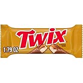 TWIX Milk Chocolate Caramel Cookie Candy Bar, Full Size Snacks, 1.79 oz | Snacking made easy, chocolate candy bar, candy bar, full size candies, good for midday treat, movie night candy, travel snack