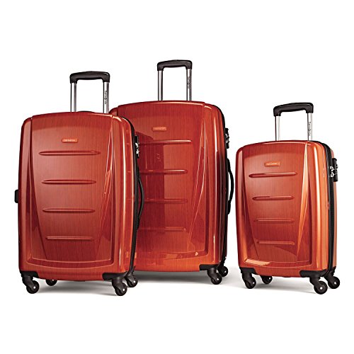 Samsonite Luggage Winfield 2 Fashion HS 3 Piece Spinner Set Orange