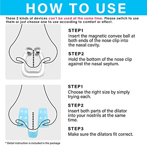 Vicorrect Upgraded Anti Snoring Devices, 4 Nose Clips with 4