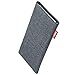 fitBAG Jive Gray Custom Tailored Sleeve for Apple iPhone X/Xs | Made in Germany | Fine Suit Fabric Pouch case Cover with Microfibre Lining for Display Cleaning
