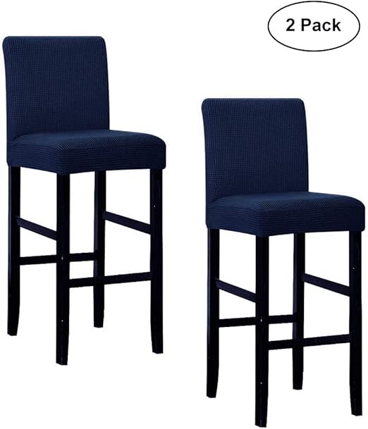 Removable Slipcover for Counter Height Side Chair Covers Pack of 2 Grey