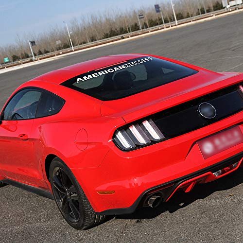 Charminghorse 2 Pieces Americanmuscle Bold Text Gt Front Rear