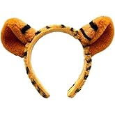BEBAOVO Animal Ears Headband - Cute Tiger Headband Animal Costume Accessory Head Wear for Halloween Cosplay Birthday Party Dress Up(Tiger)
