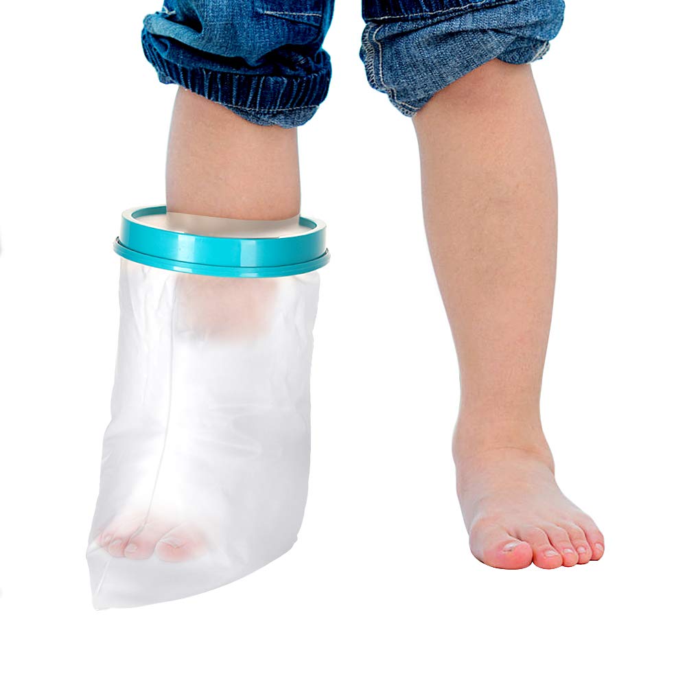 DOACT Kids Leg Cast Cover for Shower Bath, Waterproof Cast Protector for Foot, Keep Cast Bandage Dry, Watertight Cast Bag for Wound Foot Ankle Orthopedic Boot, Leg 31cm