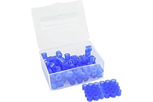 GYOTUU 100Pcs Silicone Color Coding Rings, Easy to Clean Dental Instrument Coding Rings, Silicone Color Coding Ribbons for Distinguishing Instruments(Blue)